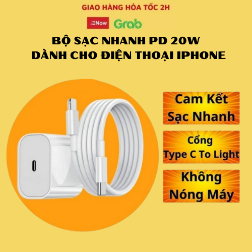 Bộ Củ Cáp Sạc Nhanh PD 20W,Chính Hãng AK1SY,Cam Kết Thời Gian Sạc,Bảo Vệ Pin,An Toàn Chống Cháy Nổ,Bảo Hành 12 Tháng