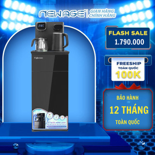 Cây nước nóng lạnh Fujihome TB110E kết hợp bàn trà, làm lạnh chip điện tử bảo hành chính hãng 2 năm