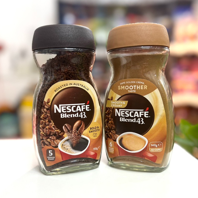 (HÀNG ÚC) Nescafe Blend43 Bold&smooth / Nescafe Blend43 Smooth&creamy
