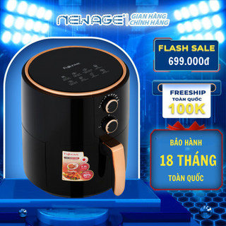 Nồi chiên không dầu 5,5 lít Fujihome A5B, công suất 1500W đa chức năng, lòng nồi phủ chống dính, BH toàn quốc 18 tháng