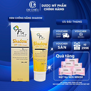 Kem Chống Nắng Shadow SPF 50+ (75g) - Gel Chống Nắng Shadow Fixderma cho da mặt và toàn thân