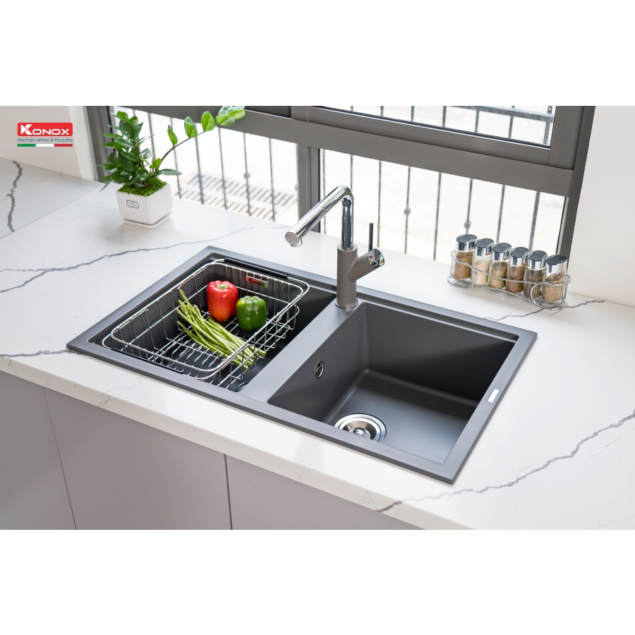 Chậu rửa bát đá KONOX Granite Sink - Phoenix Smart 860 - Made in Italy