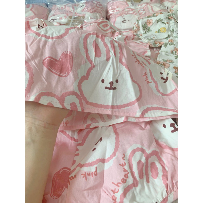 Bộ ba lỗ cho bé gái áo dáng babydoll quần nhún bèo dễ thương