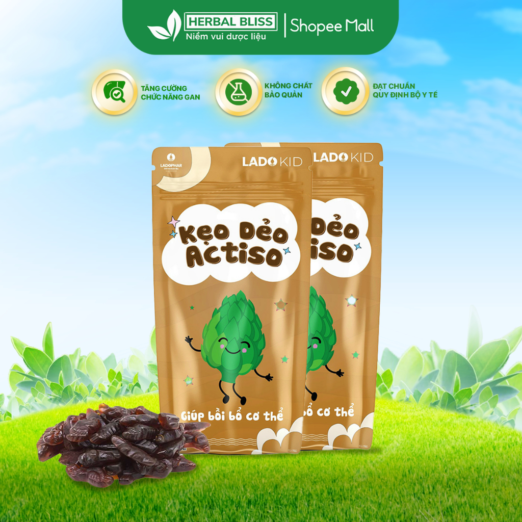 LADO KID KẸO DẺO ACTISÔ TÚI ZIP 40G