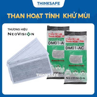 Khẩu trang y tế Neovison DM01-AC khẩu trang than hoạt tính, vải không dệt 100% PE - THINKSAFE