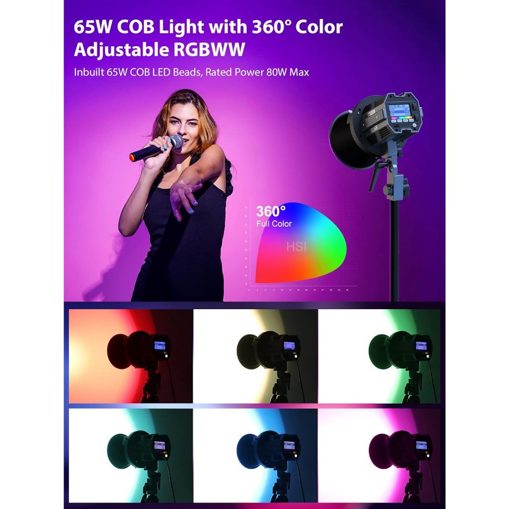 COLBOR CL60R  RGB LED Video light - Đèn Led Stuido Chuyên Nghiệp - Hàng Chính Hãng / Bảo Hành 12 Tháng
