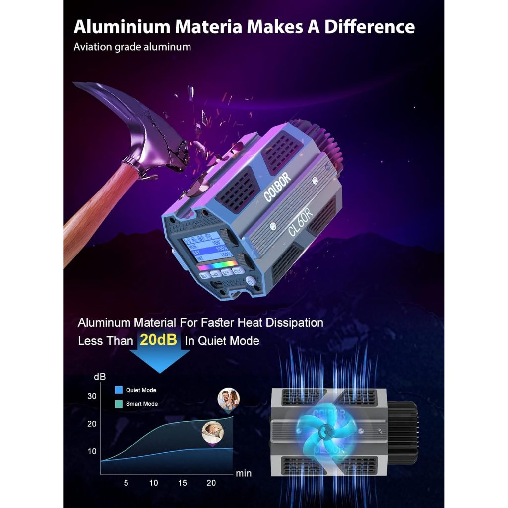 COLBOR CL60R  RGB LED Video light - Đèn Led Stuido Chuyên Nghiệp - Hàng Chính Hãng / Bảo Hành 12 Tháng