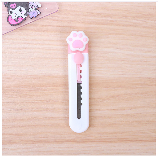Dao rọc cắt giấy mini cute washi sticker, Dao rọc giấy hình chân mèo, đám mây, hình hoa,hình quả hàng cao cấp