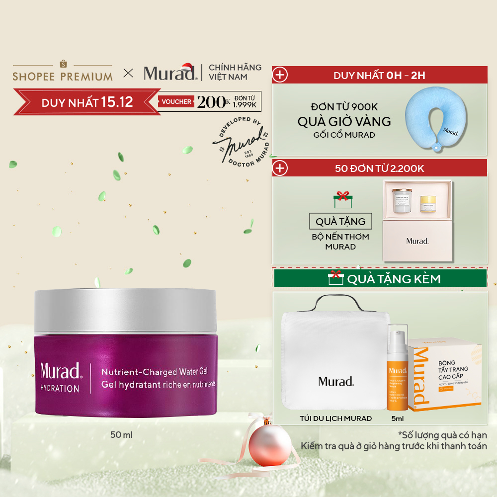 Gel cấp nước giàu dưỡng chất MURAD Nutrient-Charged Water Gel 50ml