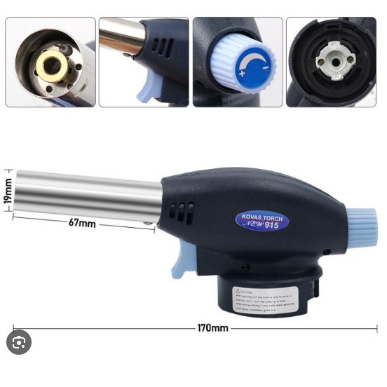 Khò gas mini , đèn khò gas chuyên dụng dùng cho bình gas mini - màu xanh đen