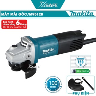 Máy mài góc MAKITA M9512B Máy mài cầm tay 720W công tắc đuôi, tốc độ không tải 11000 rpm, đường kính đá mài 100mm