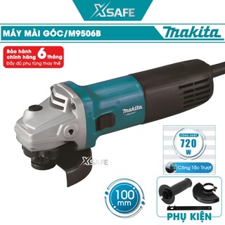 Máy mài góc MAKITA M9506B Máy mài cầm tay 720W công tắc trượt, tốc độ không tải 11000 rpm, đường kính đá mài 100mm