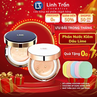Phấn phủ kiềm dầu lime, che phủ hoàn hảo lime real cover pink cushion spf 50+/pa+++ 20g