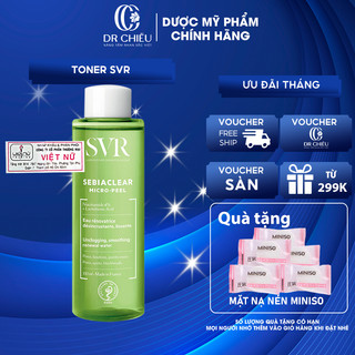 Toner SVR - Nước cân bằng da tẩy da chết giảm mụn SVR Sebiaclear Micro Peel [ CÔNG TY ] 150ml