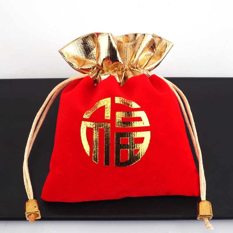 Túi nhung gấm có dây dút