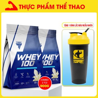 Sữa Tăng Cơ Whey 100 (700g - 900g) - Whey Phát Triển Cơ Bắp To - Dày - Nhiều Mùi Vị - Hàng Chính Hãng