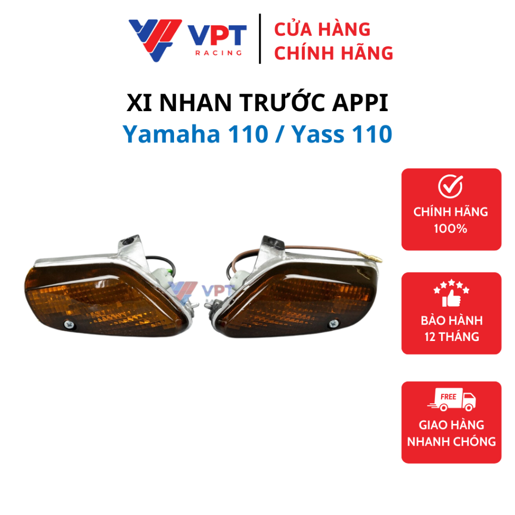 Xi nhan trước Appi cho xe Yamaha 110 / Yass 110