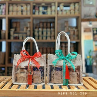 Set quà 2 sản phẩm kèm túi đay
