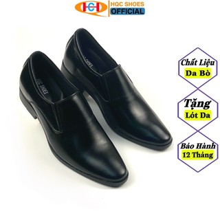 Giày tây tăng chiều cao da bò nam công sở HQC SHOES GC-338