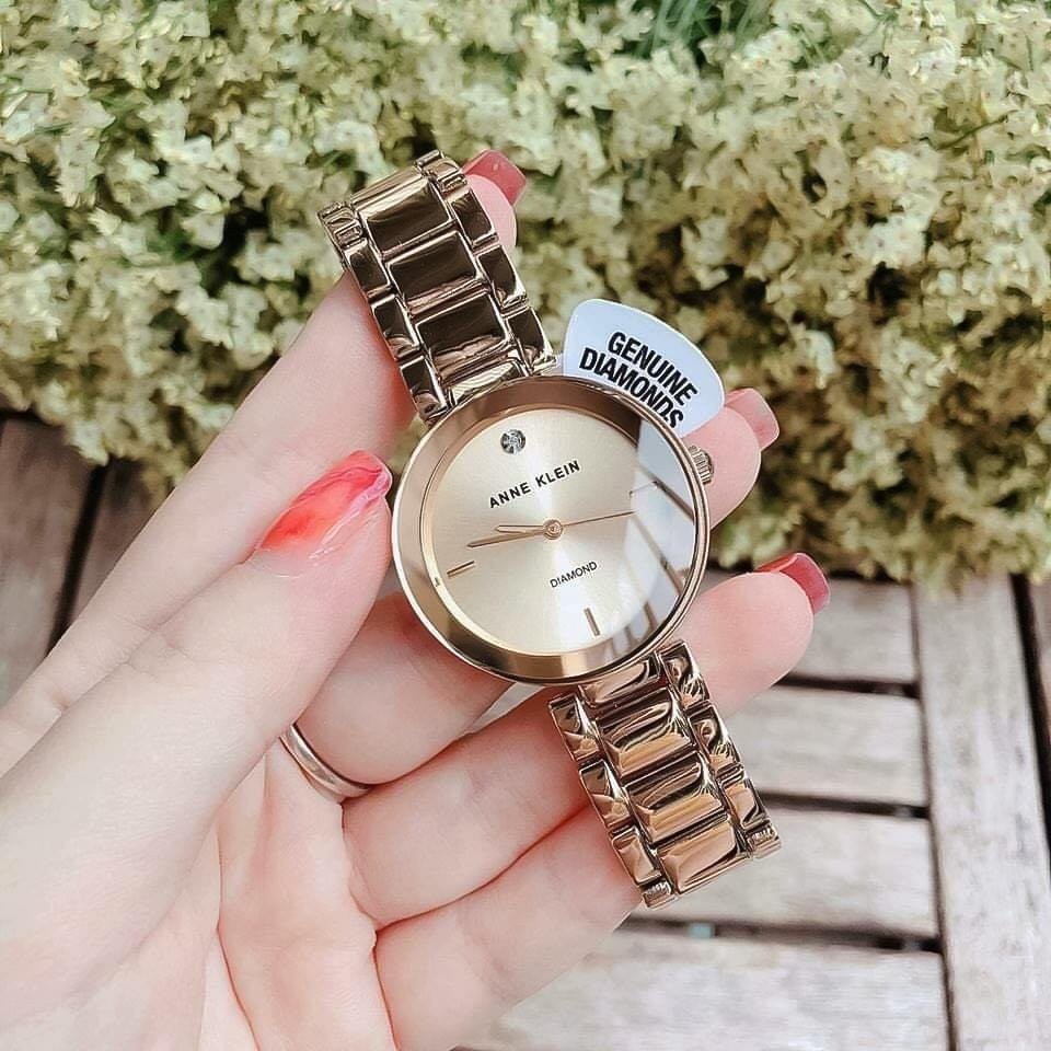 100% Auth full box  đồng hồ anne Klein