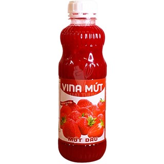 Vina mứt - sinh tố / mứt vina hương dâu - chai 1 lít
