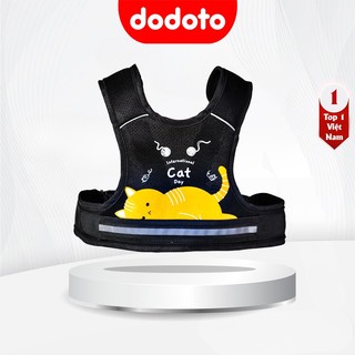 Đai xe máy an toàn cho bé 1-10 tuổi dodoto, đai ngồi xe máy trước, sau an toàn vải sợi polyester cao cấp co giãn