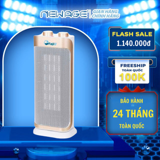 Quạt sưởi FujiE CH-2100 gốm Ceramic, không đốt oxi, tự ngắt khi quá nhiệt và nghiêng đổ, an toàn, bảo hành 12 tháng