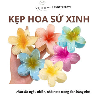 Kẹp tóc hoa sứ màu pastel siêu xinh