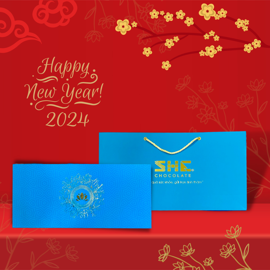 Bộ Quà Tết 2024 - Xuân Vui Ngọc SHE Chocolate - Quà tặng, quà biếu Tết Sang trọng, lịch sự, đẳng cấp