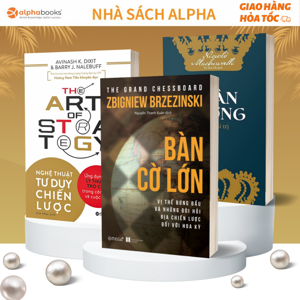 Lẻ/Combo Sách Hay Nên Đọc: Nghệ Thuật Tư Duy Chiến Lược + Bàn Cờ Lớn + Quân Vương - Thuật Cai Trị