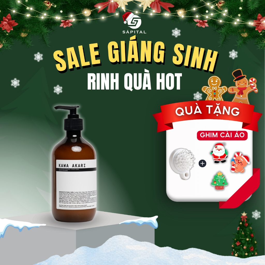 Dầu xả Kawa Akari Rusty Lab 300ml – Chiết xuất từ thiên nhiên - Tặng bàn chải gội đầu
