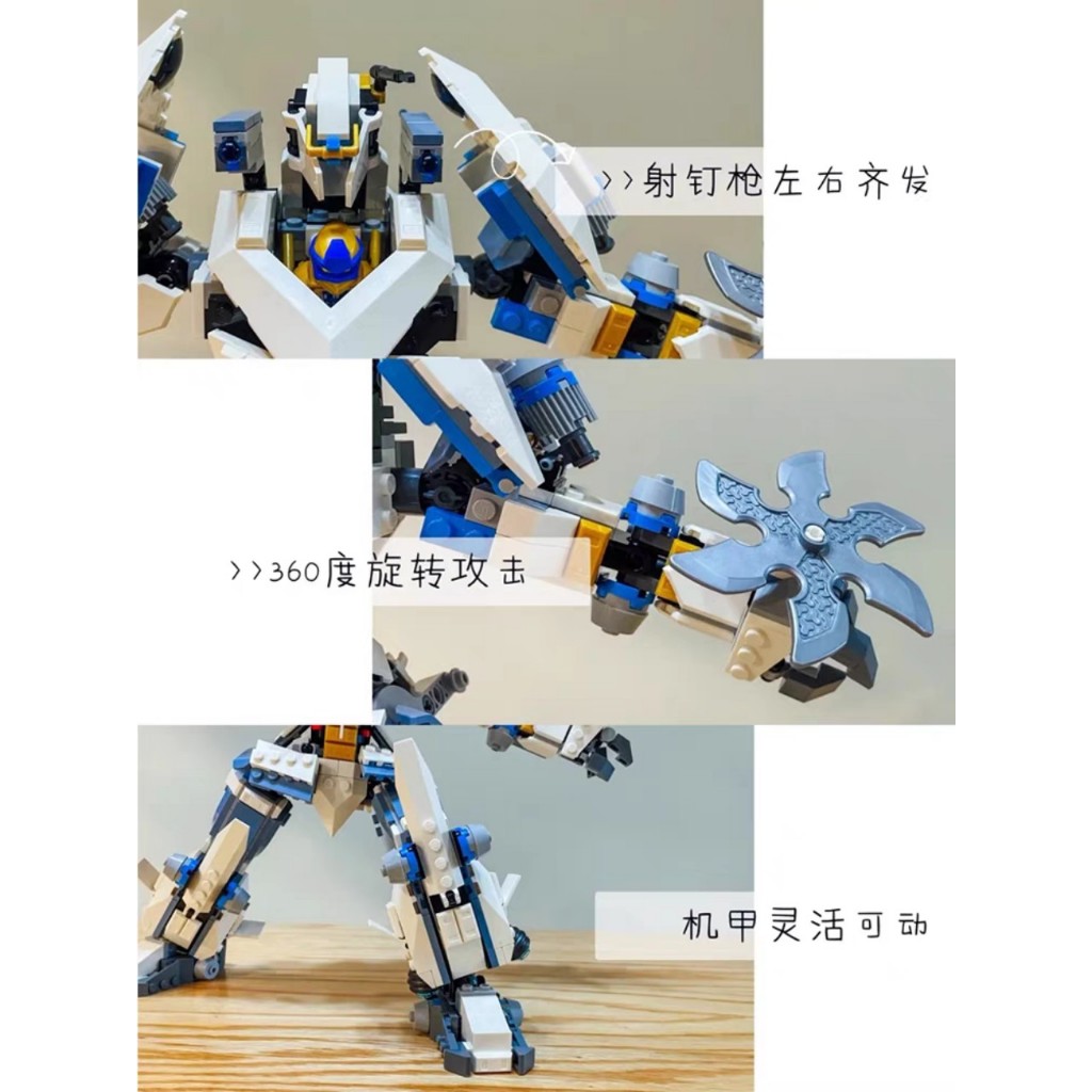 Xếp hình Ninja go Trận chiến Titan Mech 71738 7188 82269 19003