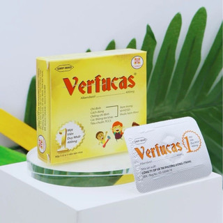 Viên uống xổ giun verfucas hộp 1 viên hỗ trợ xổ các loại giun sán