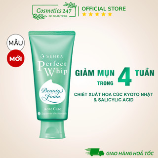 Sữa rửa mặt Senka Perfect Whip Acne Care 100g Giảm Mụn
