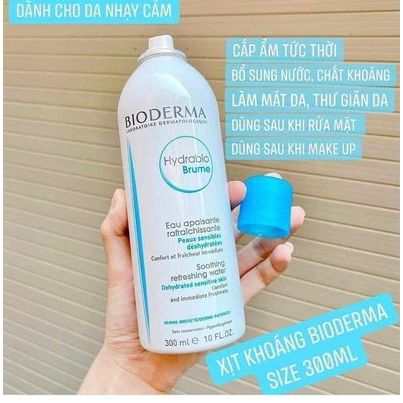 Xịt khoáng kiềm dầu Bio 300ML + 6% shopee