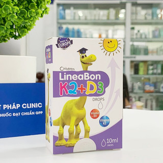 Lineabon bổ sung K2 và D3 - giúp hấp thụ canxi hiệu quả K2D3 - nhập khẩu chính hãng