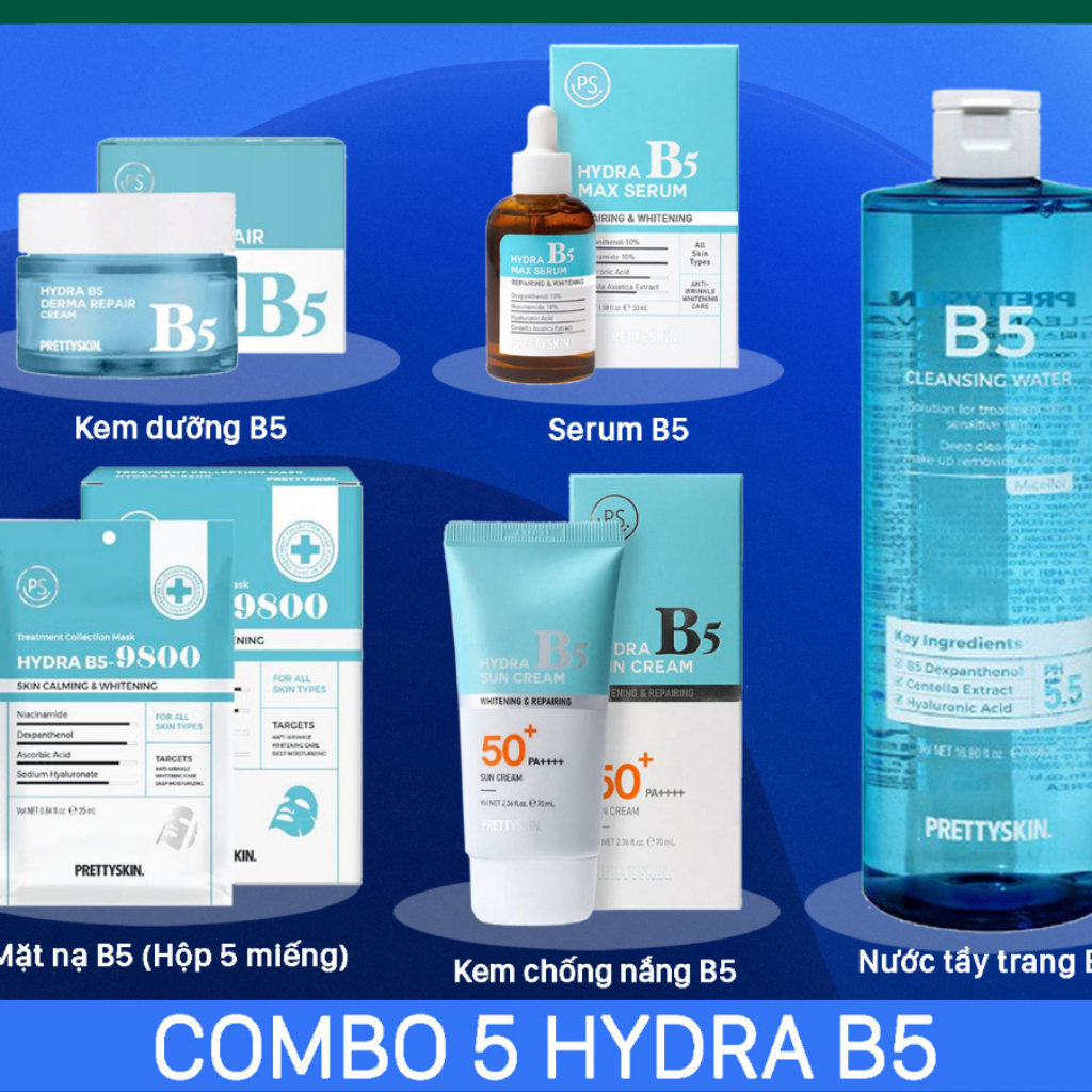 Nước Tẩy Trang B5 PRETTY SKIN Sạch Sâu, Dịu Nhẹ, Phù Hợp Cho Da Nhạy Cảm & Da Treatment - 500ml