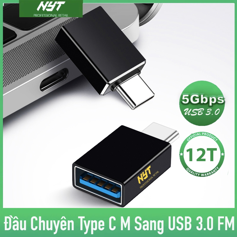 Đầu Chuyển Type C Sang USB 3.0 5Gbps OTG Cao Cấp ID Tech CD111 BH 24T Đổi Mới