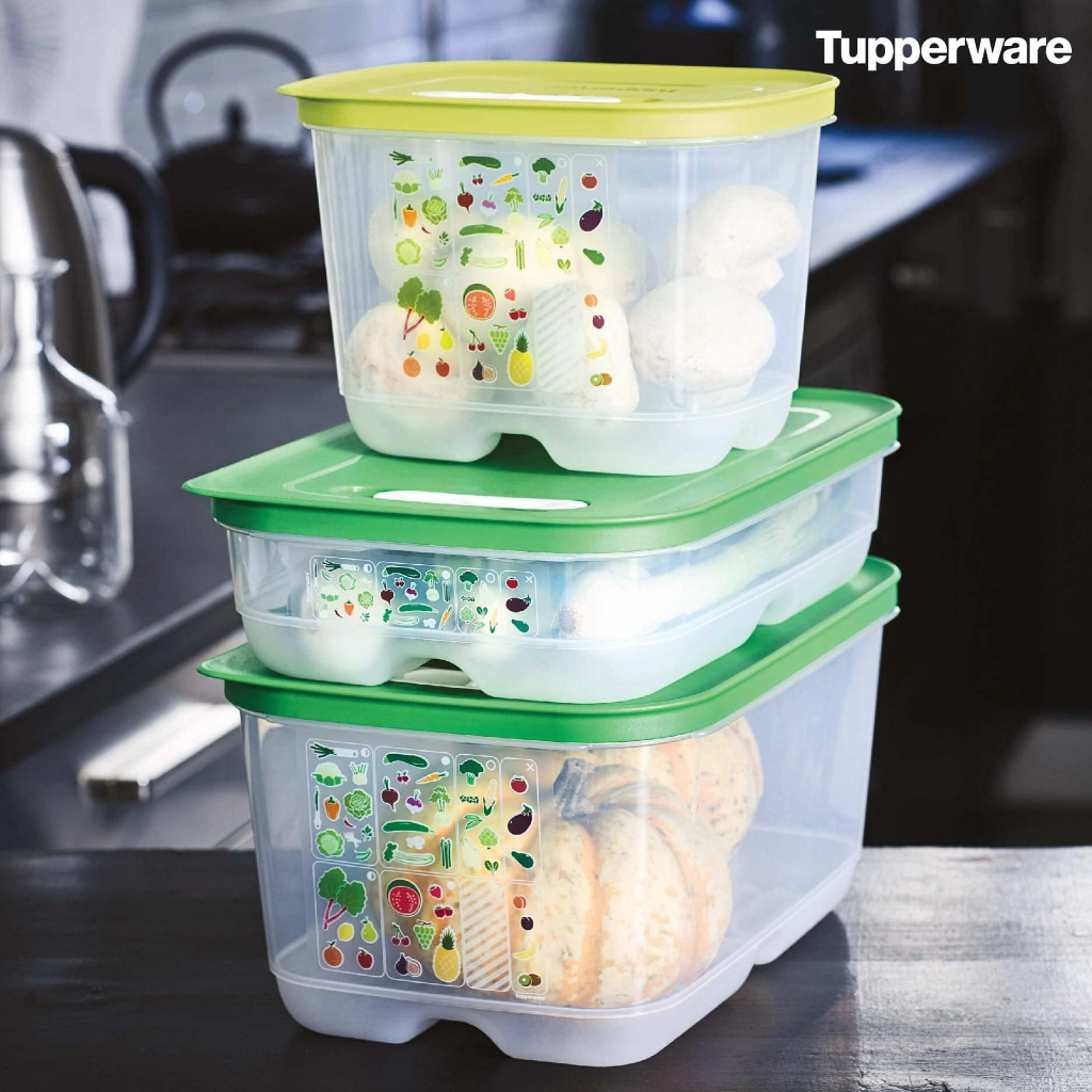 Lẻ hộp Ventsmart Tupperware  1.8l cao trữ rau củ quả ngăn mát tủ lạnh,  nhựa nguyên sinh an toàn sức khỏe