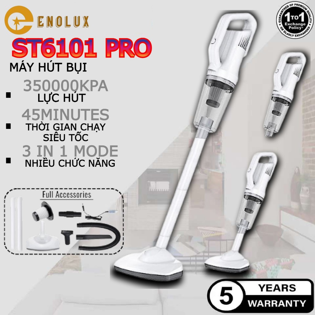 Máy hút bụi cầm tay không dây ST6101 PRO mới có thể sạc lại trên ô tô/máy hút bụi gia đình 24 GIỜ