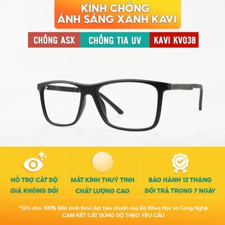 Kính chặn ánh sáng xanh, kính chơi game Kavi KV038, kiểu dáng mạnh mẽ hầm hố dành cho game thủ, streamer