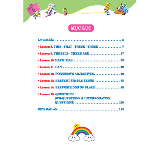 Sách - Starters 2 "English Grammar" Ngữ pháp Tiếng anh (bản in có màu - đáp án)