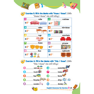 Sách - Starters 2 "English Grammar" Ngữ pháp Tiếng anh (bản in có màu - đáp án)