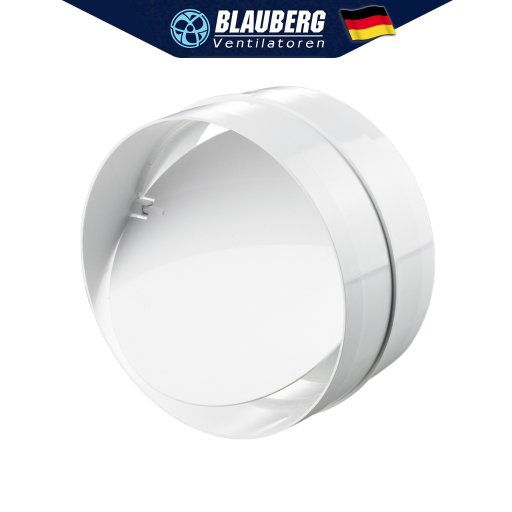 Nối ống nhựa tròn có van ngăn gió ngược BLAUBERG - RVK φ100/125/150/200mm - Hàng Nga nhập khẩu chính hãng