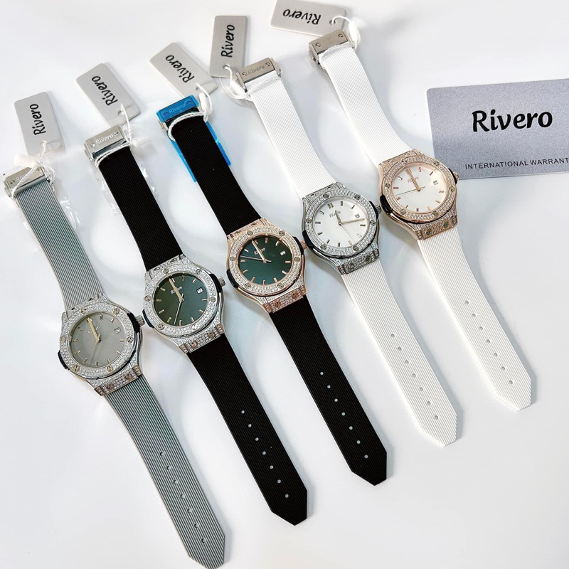 Đồng hồ nữ Rivero R9009 dây silicone size 34mm Bảo hành 12 tháng