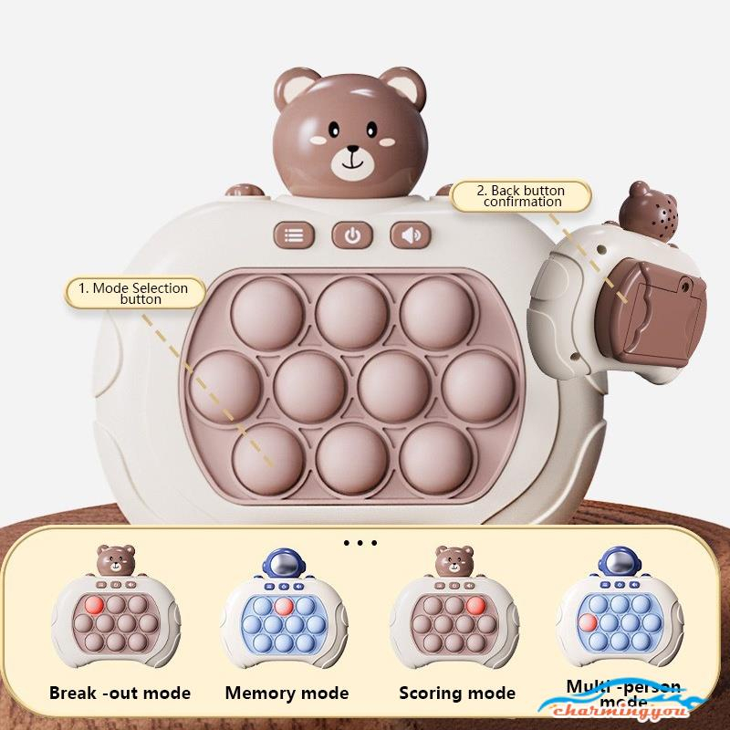 Bút, Máy Chơi Điện Tử Pop It, Bopit Thế Hệ Mới Đồ Chơi Bóp Bóp Giải Trí Xả Stress Có Đèn Có Nhạc