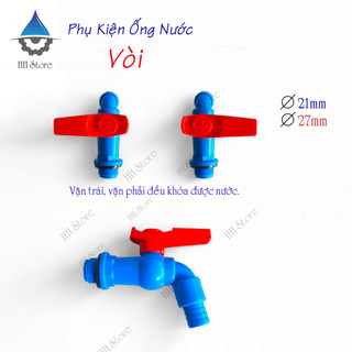 Vòi hồ, vòi tay gạt, vòi xã nước nhựa pvc phi 21, 27mm.