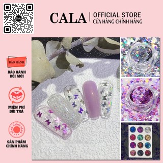Set tráng trí hình bướm 12 màu - set ẩn móng nail 12 ô trang trí hình bướm- set trang trí nails