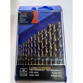 Bộ mũi khoan Nachi 2-8mm,khoan chuyên inox