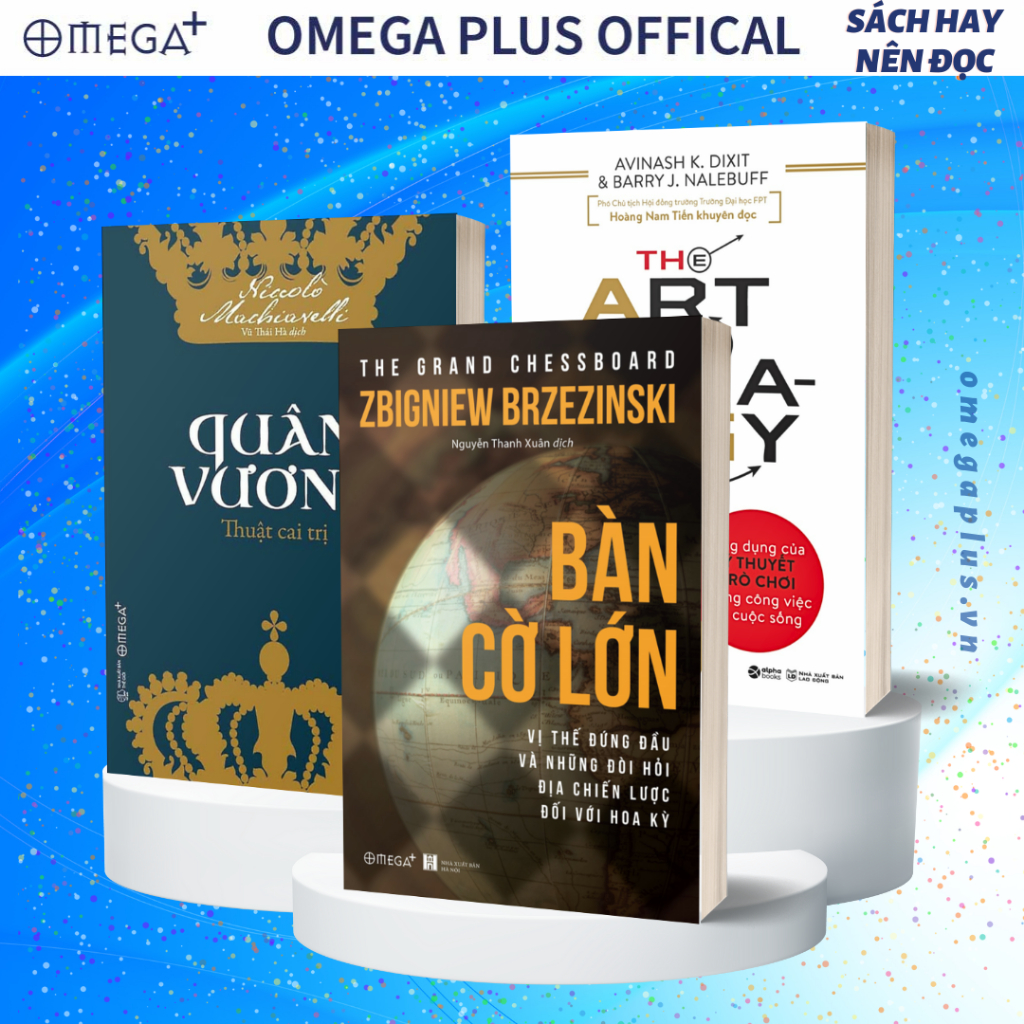 Lẻ/Combo Sách Hay Nên Đọc: Nghệ Thuật Tư Duy Chiến Lược + Bàn Cờ Lớn + Quân Vương - Thuật Cai Trị